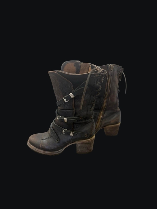 Freebird by Steven Shoes - Freebird "CORA" brown Zip Up Boots Size 8 NWOT